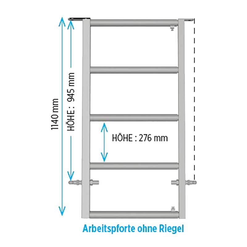 Arbeitspforte 0,7 / 1,05 m