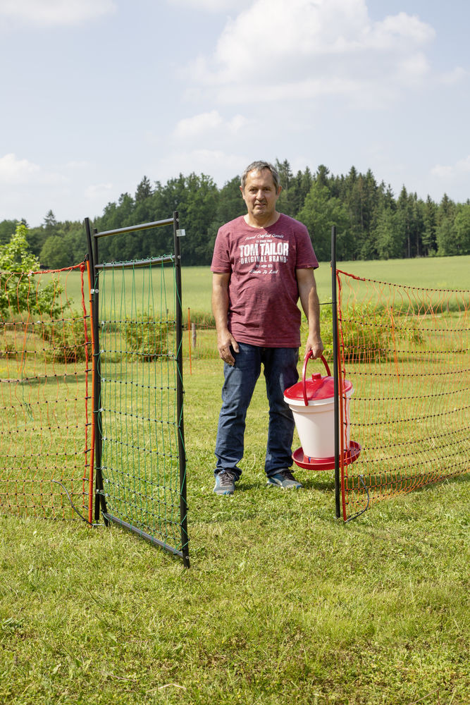 Geflügelnetz / Lämmernetz Tor für Netze 108cm