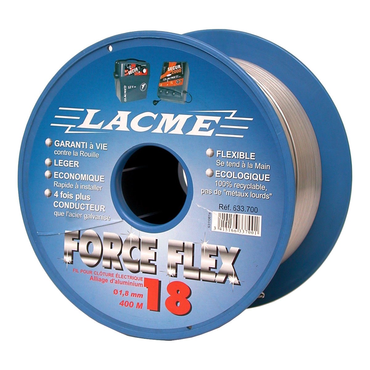 Aludraht FORCEFLEX 18 Weidezaundraht Lacme