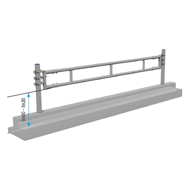 Fressgitter 2-rohrig 3 m