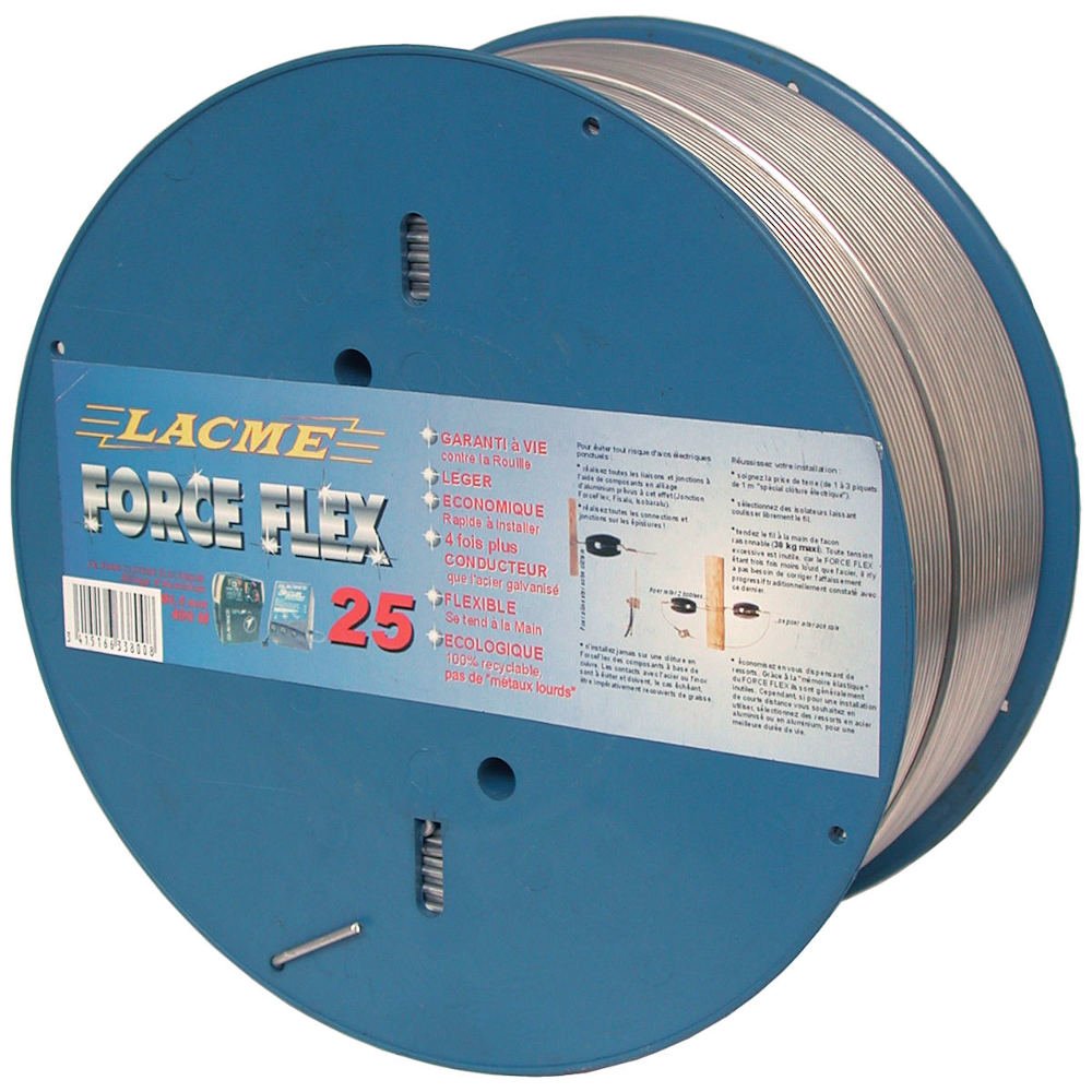 Aludraht FORCEFLEX 25 Weidezaundraht Lacme