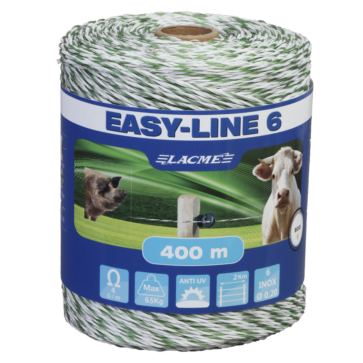 Lacme EASY-LINE 6 Litze Weidezaunlitze 400 m