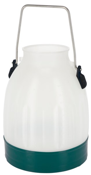 Melkeimer 30 Liter halbtransparent grün,  Bügelhöhe 143mm Kerbl