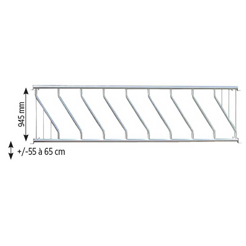 Schrägfressgitter 12 Plätze 5 m (M.B.O.G.)