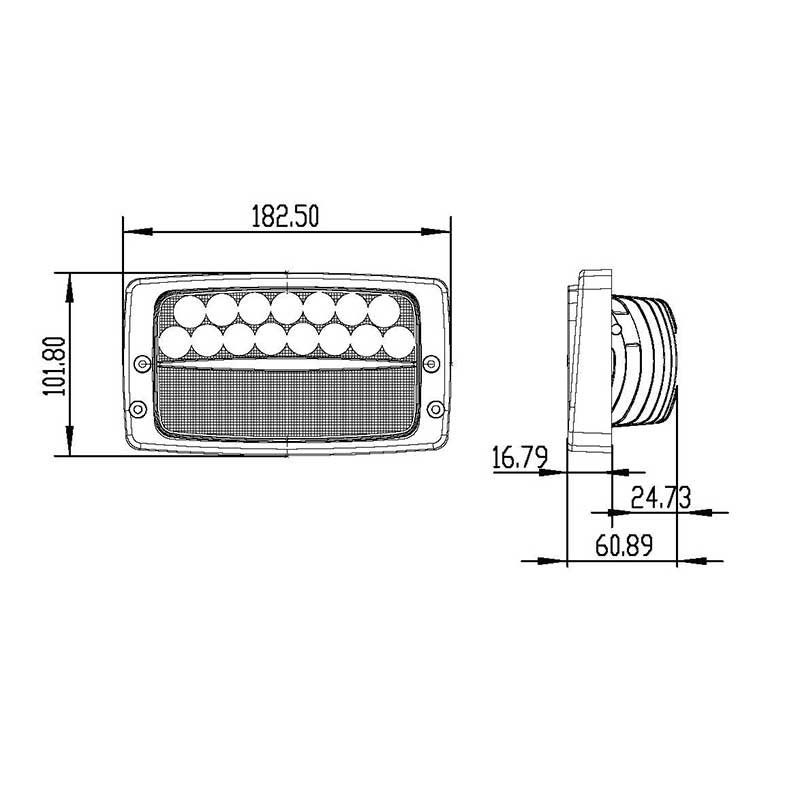 LED Arbeitsscheinwerfer 3280 Lumen