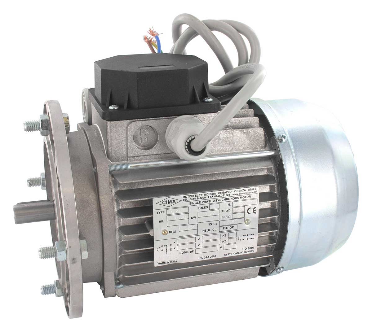 Motor IE1 für Ventilator "RR 140"  1,1 kw 380 V. für Frequenzregelung