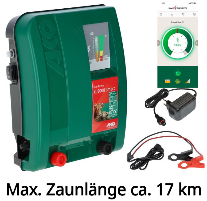 Weidezaungerät Duo Power X 8000 smart 8 Joule mit App