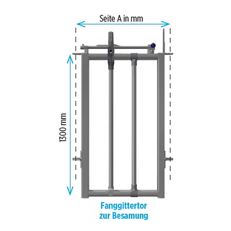 Fanggittertor zur Besamung