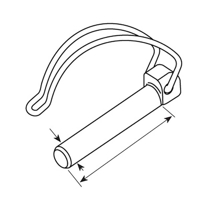 Klappsplint, Stift Ø10 x 55mm