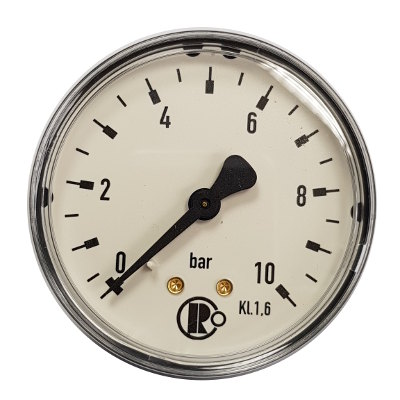 1/4"H MANOMETER 0-10BAR Anschluß Hinten Förster