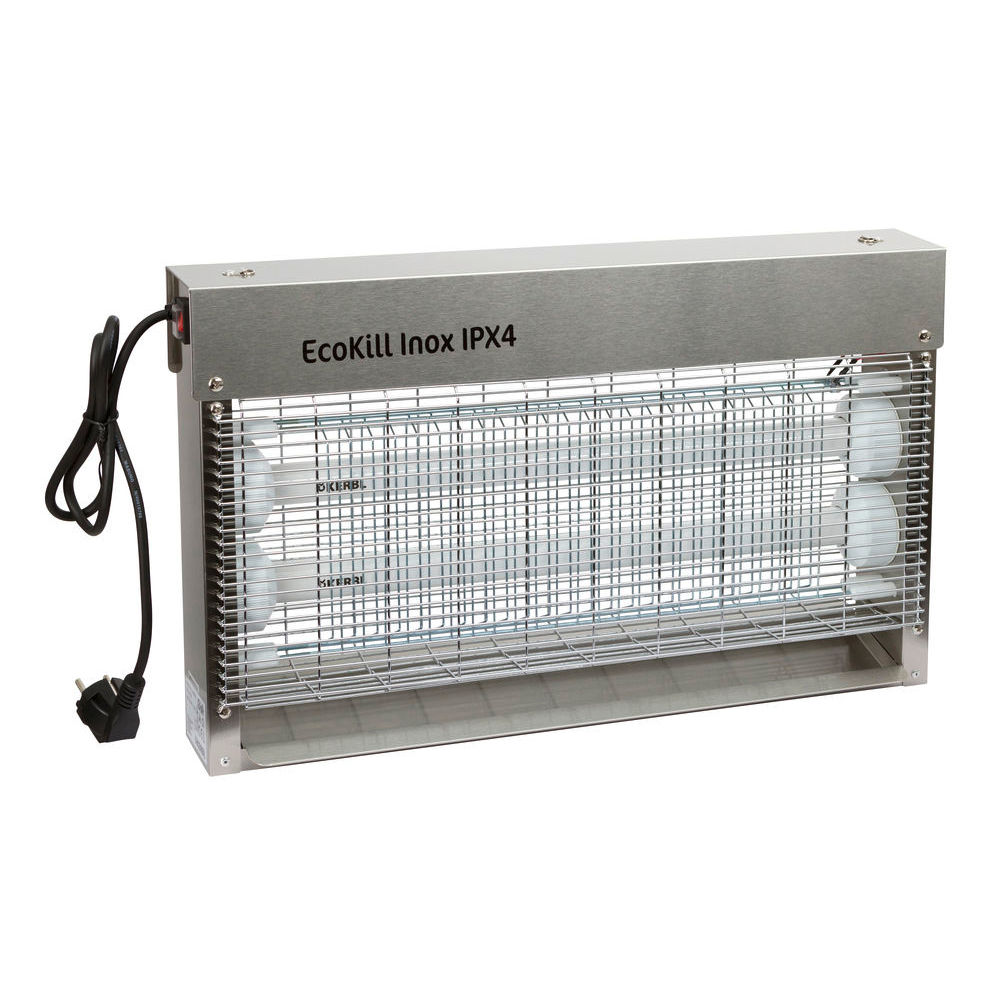 Fliegenvernichter EcoKill Inox IPX4 2 x 15 Watt