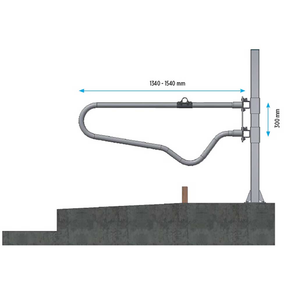 Jungviehboxenbügel Lojeune 49x2,9 mm feuerverzinkt