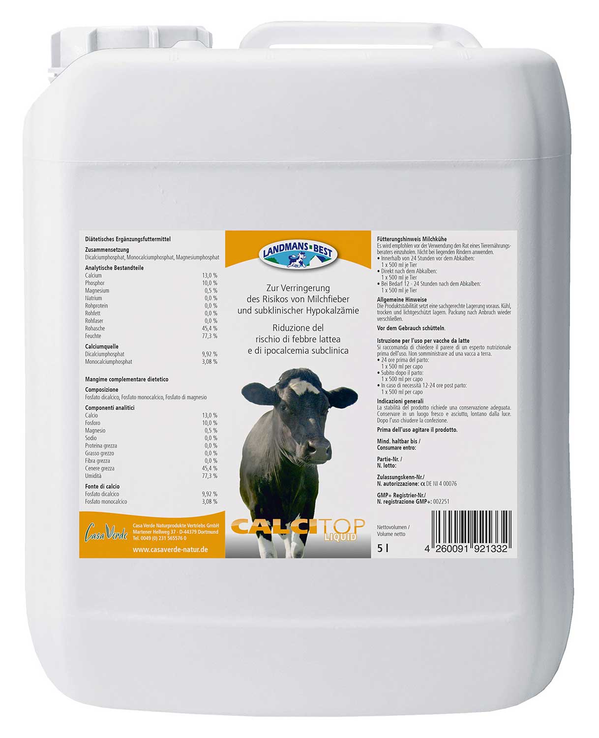 Calcitop Liquid 5L Kanister