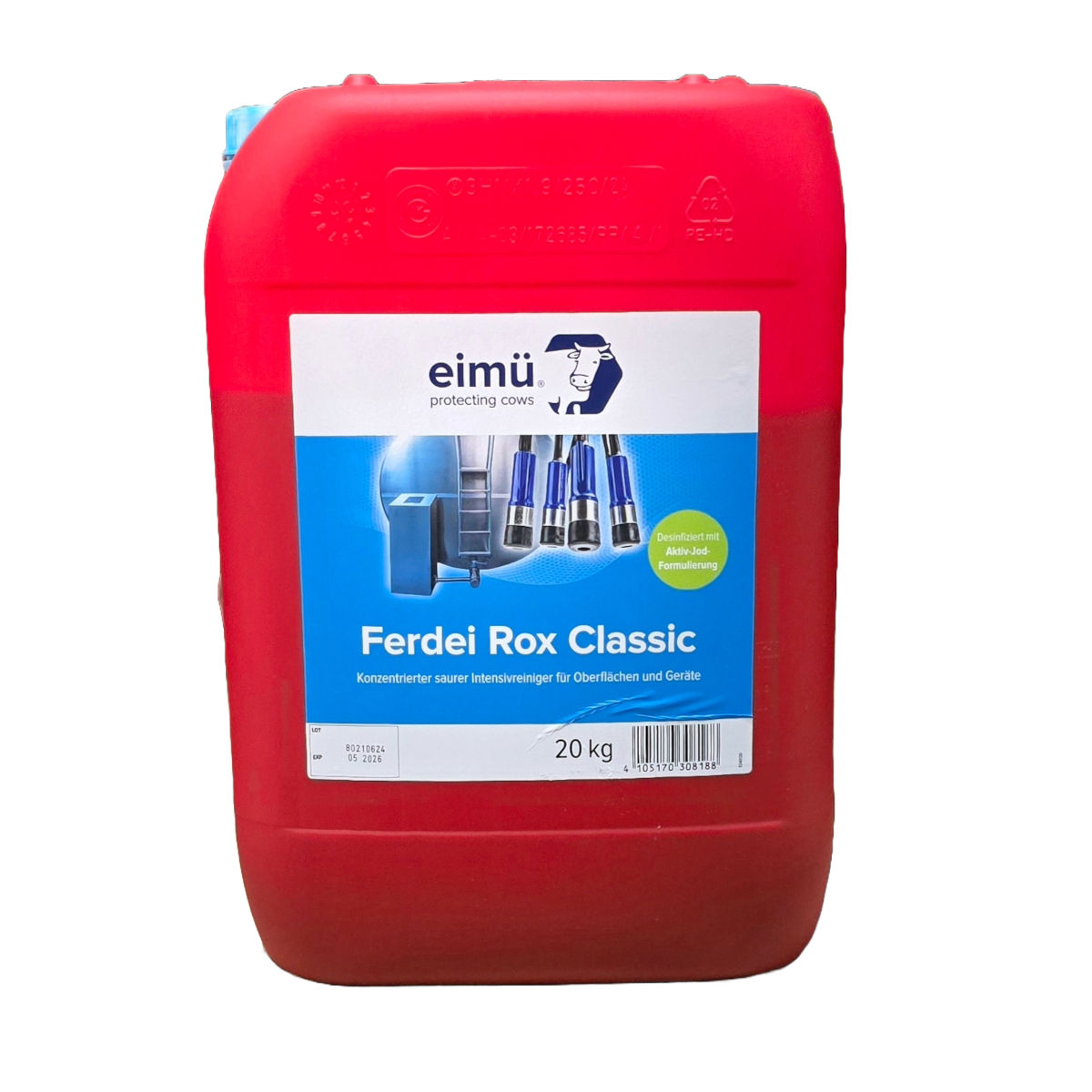 eimü Ferdei Rox Classic 20 kg Jodreiniger für Melkanlagen