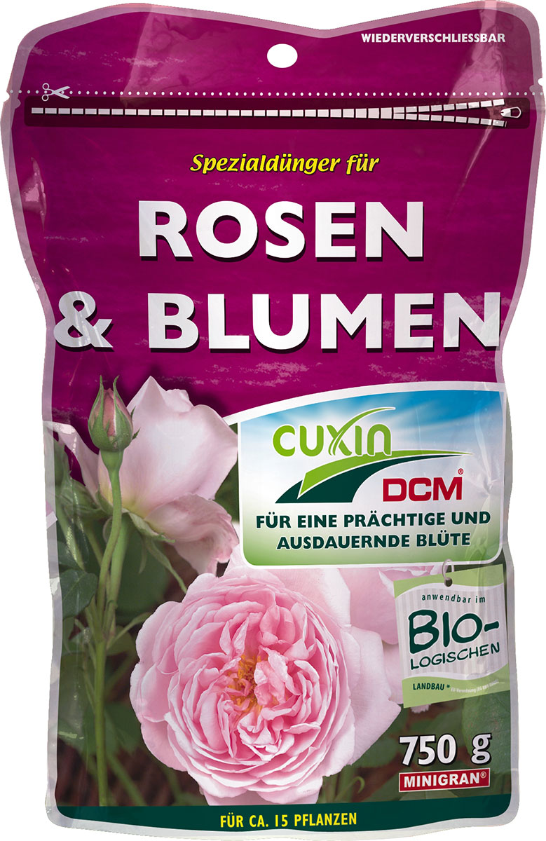 Spezialdünger für Rosen und Blumen 750g fü ca. 15 Pflanzen