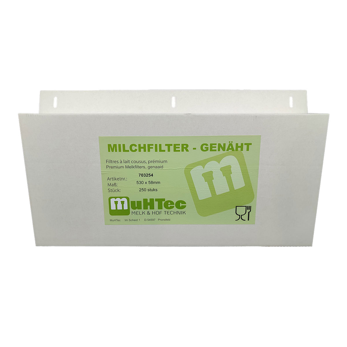 Milchfilter Melkanlage genäht 530x58mm 250 St. 