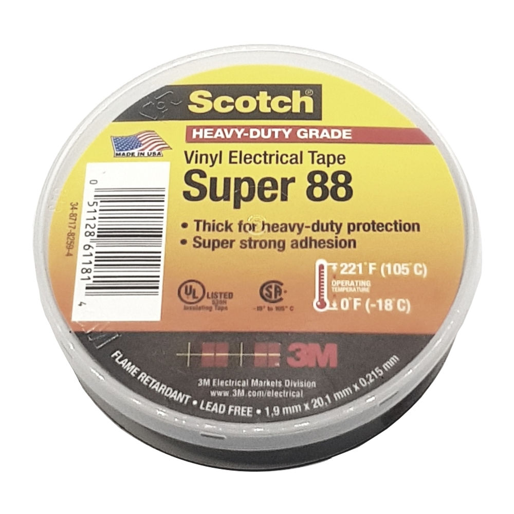 Isolierband Scotch Super88 3M 19x20 schwarz