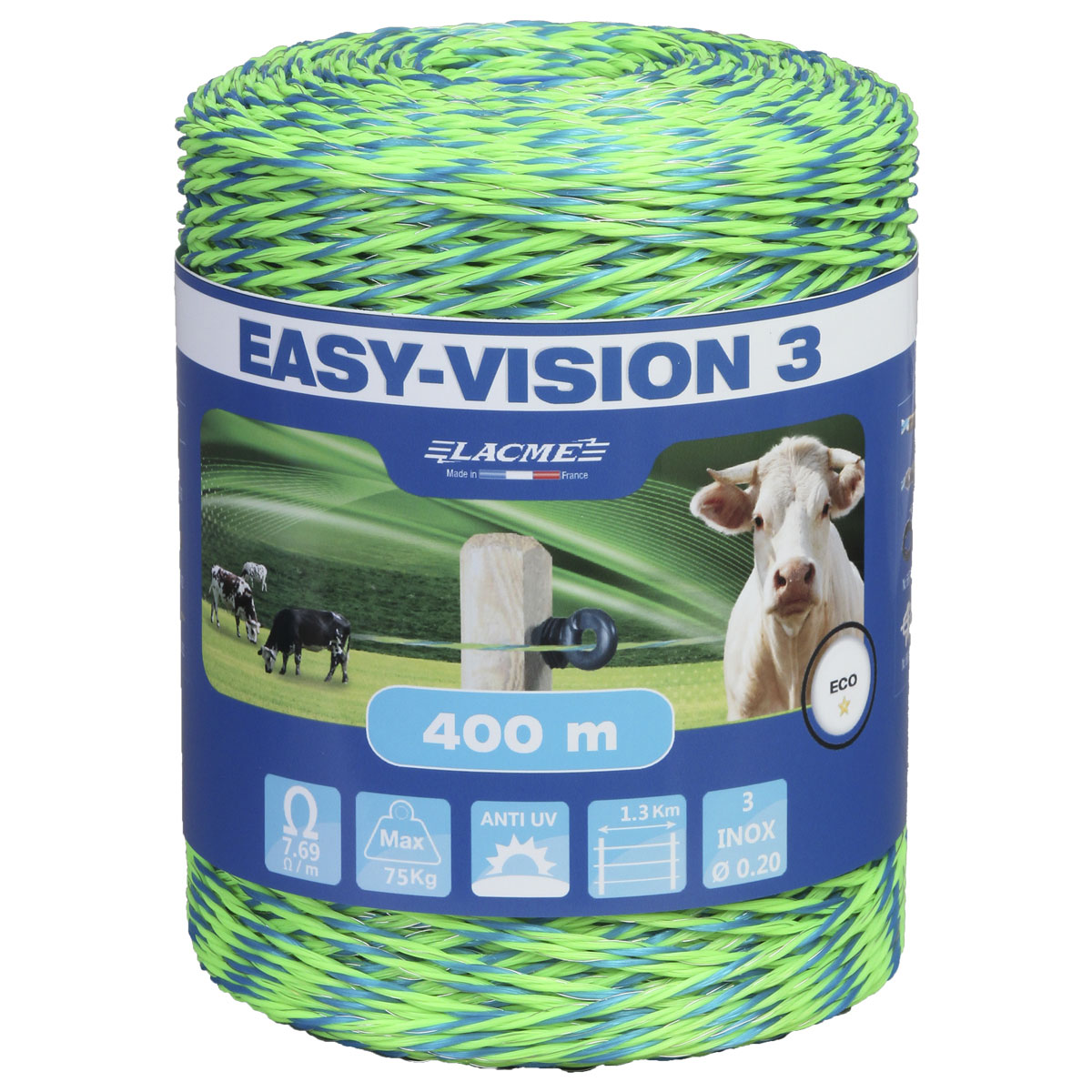 Lacme EASY-VISION 3 Litze 400 m Weidezaunlitze