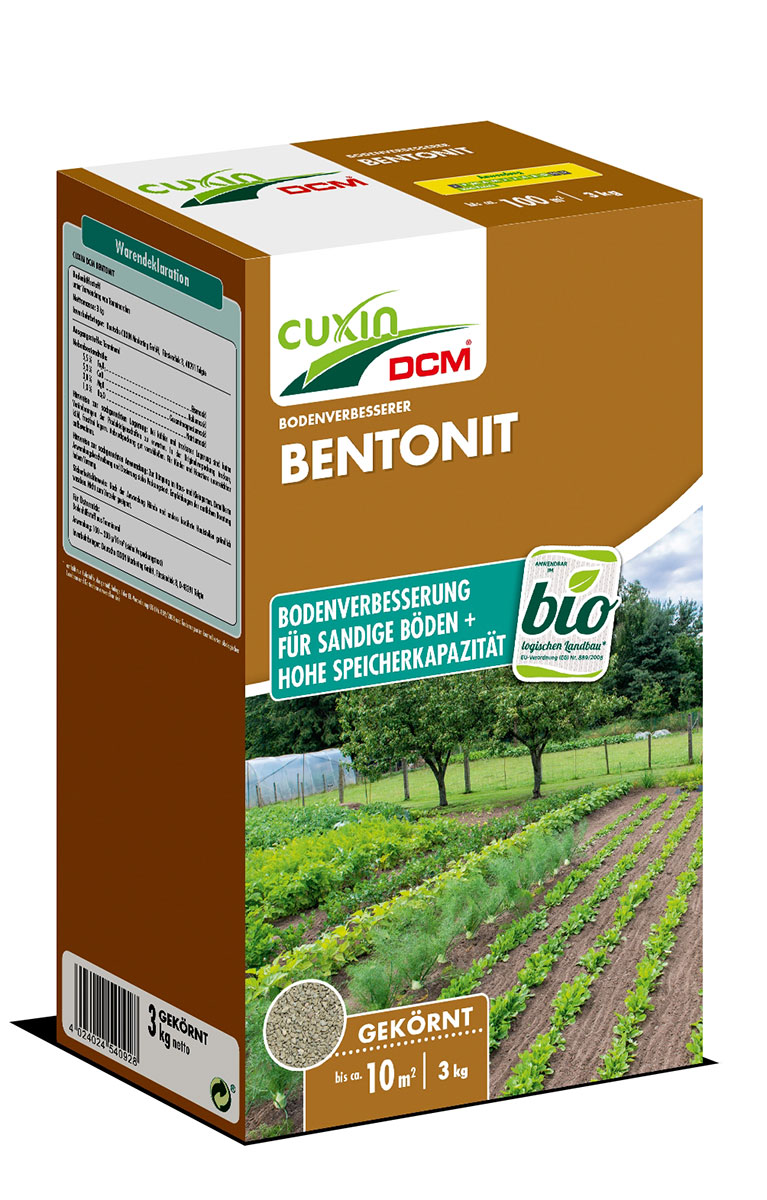 Bentonit Gesteinsmehl 3 kg für ca. 100 m²