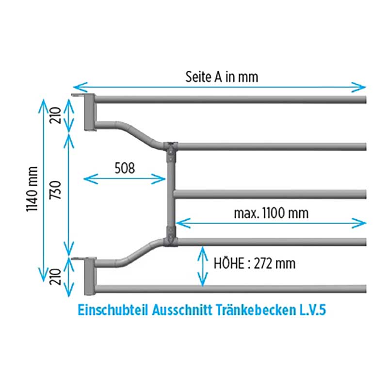 Einsteckteil für Tränkebecken L.V.5