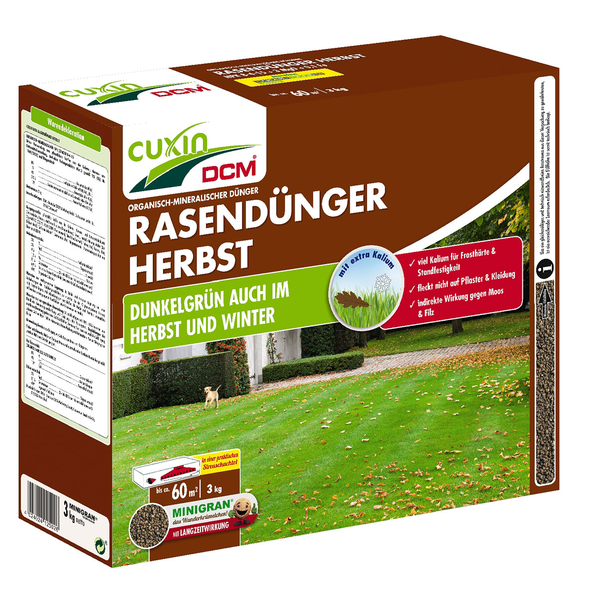 Rasendünger Herbst 3kg ca. 60 m²