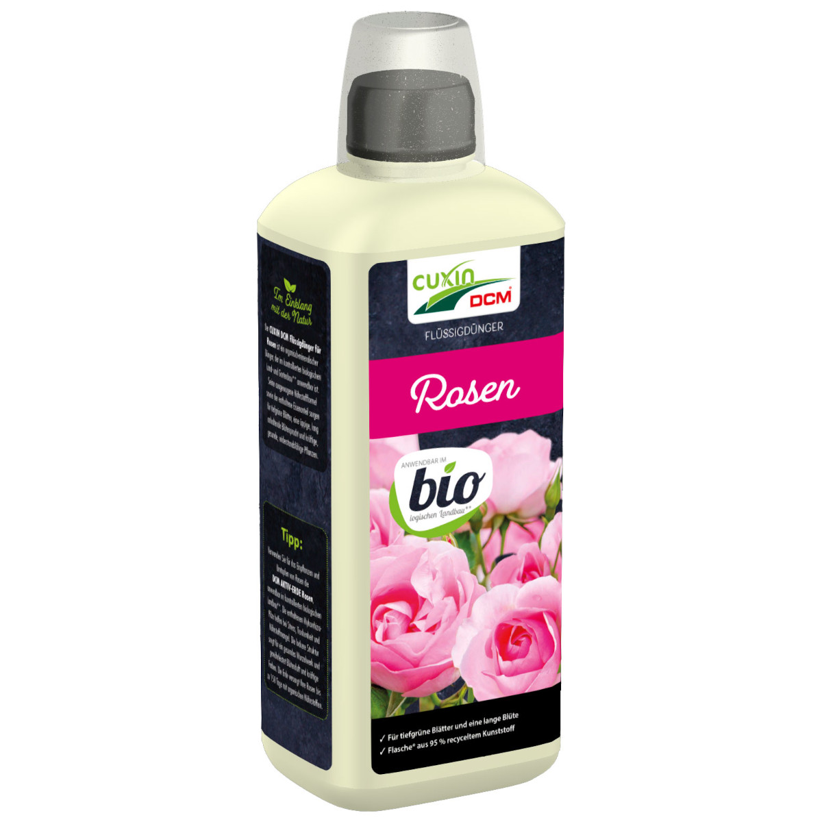 CUXIN DCM Flüssigdünger Rosen BIO 800 ml Rosendünger