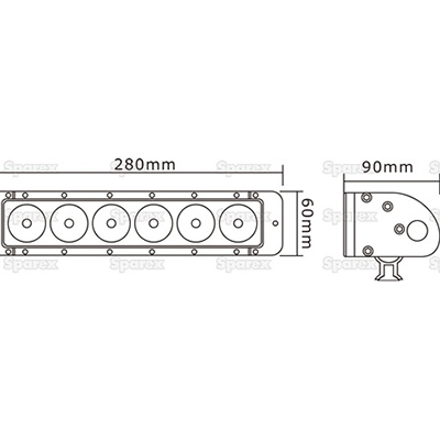 LED Lichtbalken 12/24V 6000LM