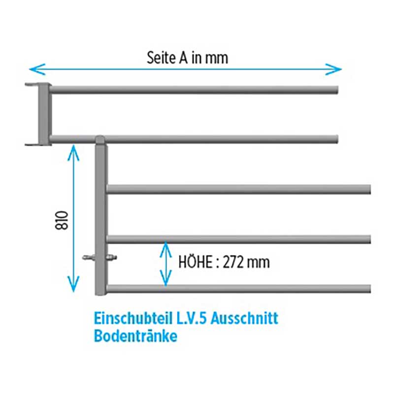 Einschubteil für Bodentränke L.V.5. füe 2" Grundteil