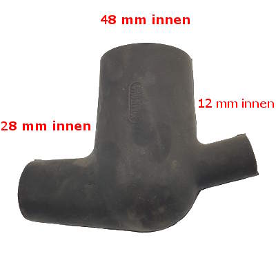 Gummibogen 90° 48-28-12 Milchpumpe Gea / Westfalia