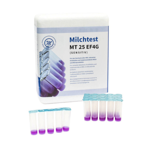 Milchtest MT EF4G Sensitiv - Hemmstofftest Milch 25 Stück