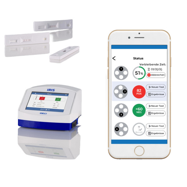 Milchtest Duplex BT Scan IRIS - Heizblock Inkubator Hemmstofftest Milch